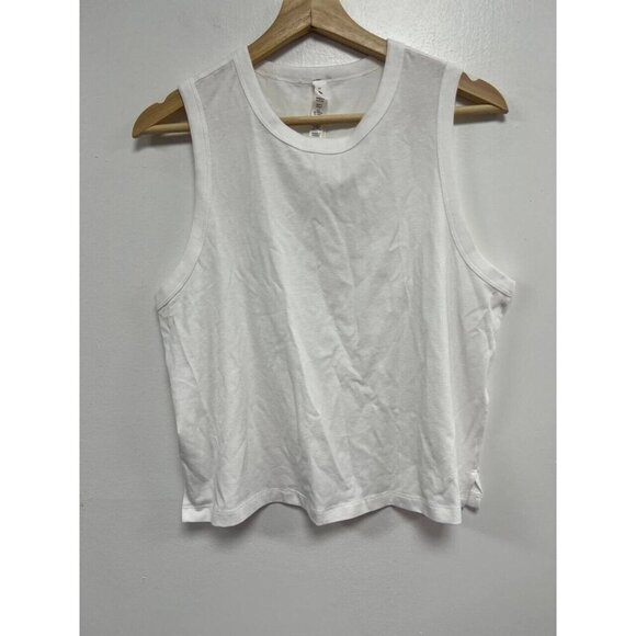 Lululemon Women Cropped Muscle Tank Sleeve Length White Size 10 - Picture 3 of 8